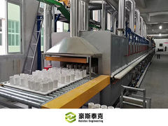 نظرة فاحصة: آلة تصنيع الطوب الطيني المجوف آلة تشكيل البلوك المجوفة مع الفرن الدوار